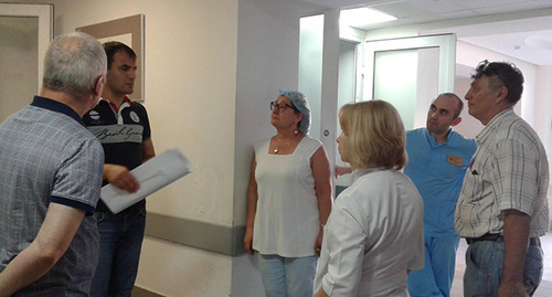 Врачи клинической больницы скорой медицинской помощи во Владикавказе. Фото Эммы Марзоевой для "Кавказского узла" 