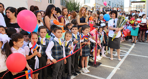 1 сентября в Степанакерта. Фото Алвард Григорян для "Кавказского узла"