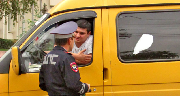 Сотрудник правоохранительных органов. Фото Вячеслава Ященко для "Кавказского узла"