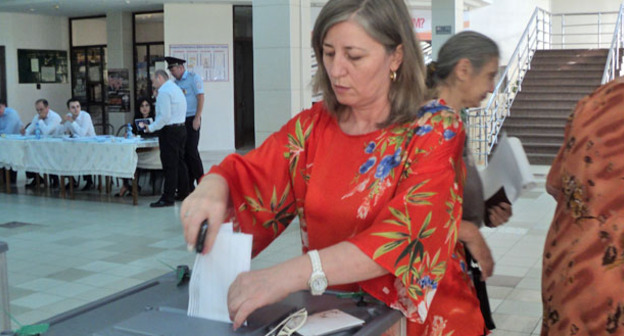 Выборы в Государственную Думу. Нальчик, участок 163, 18 сентября 2016 г. Фото Людмилы Маратовой для "Кавказского узла"