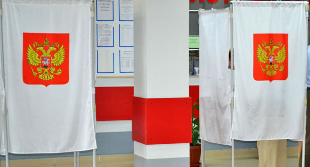 Кабинки для голосования. Фото Светланы Кравченко для "Кавказского узла"