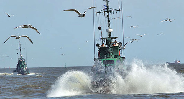 Учения Каспийской флотилии. Фото http://structure.mil.ru/