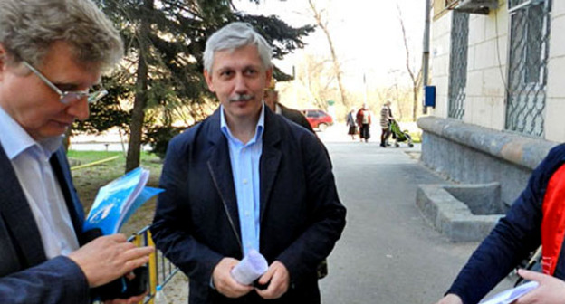 Михаил Таранцов (справа). Фото  Татьяны Филимоновой для "Кавказского узла"