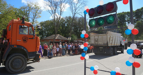 Открытие участка дороги "Нестеровская-Алкун-Таргим-Чми". Фото http://www.ingushetia.ru/