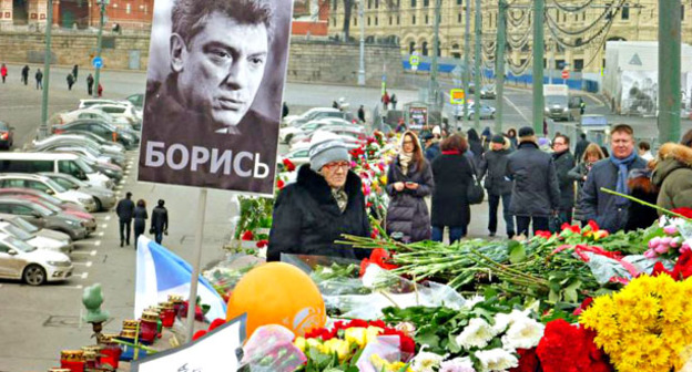 На месте убийства Немцова. Москва. Фото пользователя larvalan / Flickr.com