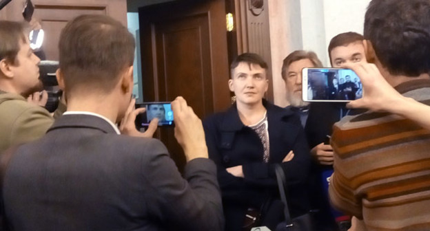 Надежда Савченко перед оглашением приговора. Москва, 26 октября 2016 г. Фото Олега Краснова для "Кавказского узла"