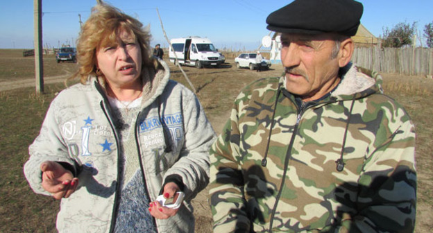 Супруги Делиу восьмой год борются за право проживания в своем доме. Волгоградская область, октябрь 2016 г. Фото Вячеслава Ященко для "Кавказского узла"