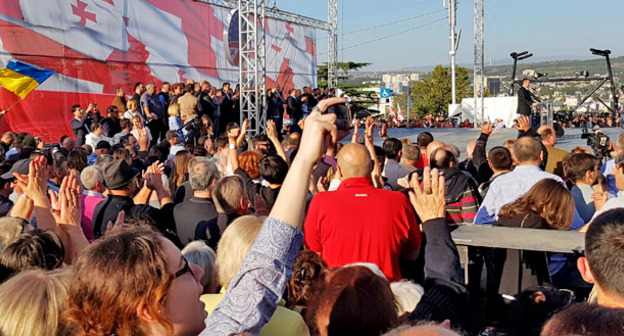 Акция Единого национального движения. Фото: Sputnik/Alexander Imedashvili