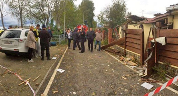 На месте крушения вертолета в Сочи. 1 ноября 2016 г. Фото: Даниил Воробьев http://sputnik-ossetia.ru/