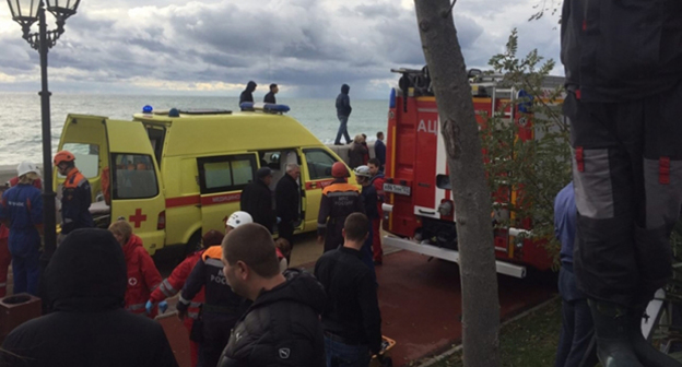 Место происшествия. Фото:http://23.mchs.gov.ru/operationalpage/operational/item/4390795/ 