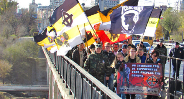 "Русский марш" в Волгограде 4 ноября 2015 года. Фото корреспондента "Кавказского узла" 