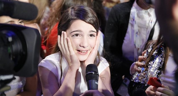 Мариам Мамадашвили
Фото: http://sputnik-georgia.ru/culture/20161120/233877829/Mariam-Mamadashvili-pobedila-na-detskom-Evrovidenii.html