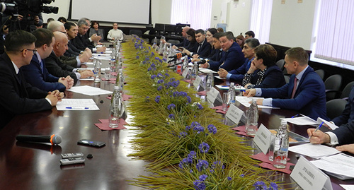 Совещание в медуниверситете  по вопросу создания фармкластера. Фото Татьяны Филимоновой для "Кавказского узла"