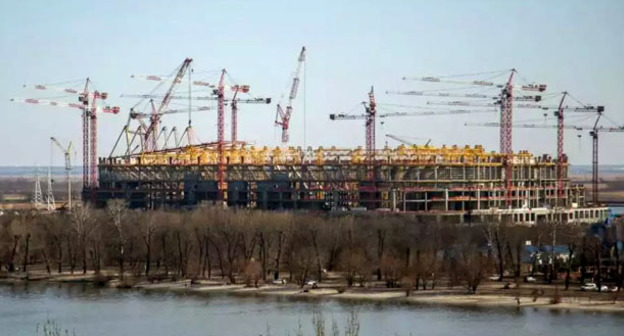 Строительство стадиона "Ростов-Арена". Фото пользователя taz518 http://wikimapia.org/