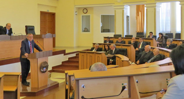 В Национальном Собрании Нагорного Карабаха. Степанакерт 17 января 2017 г. Фото Алвард Григорян для "Кавказского узла"