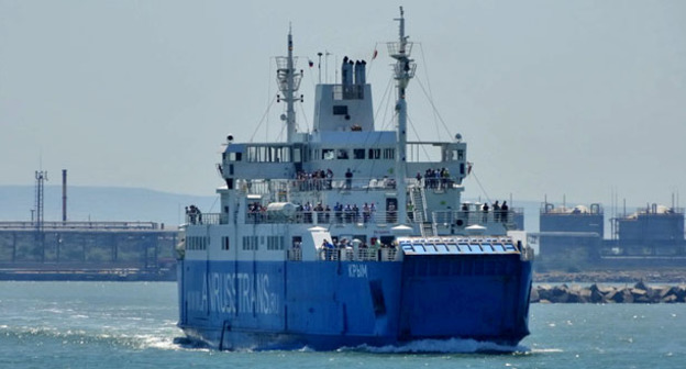 Паром на Керченской переправе. Фото Нины Тумановой для "Кавказского узла"