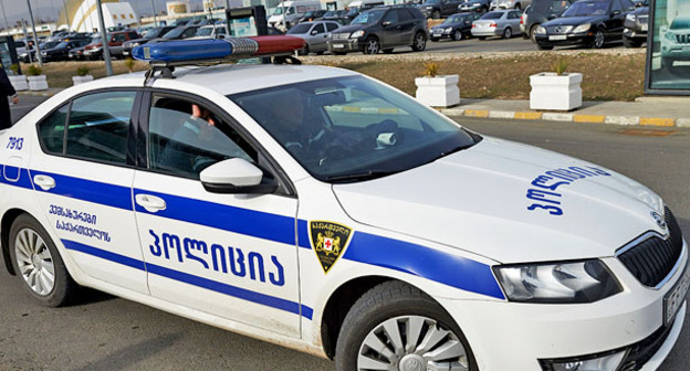 Полицейская машина. Грузия. Фото Alexander Imedashvili/Sputnik