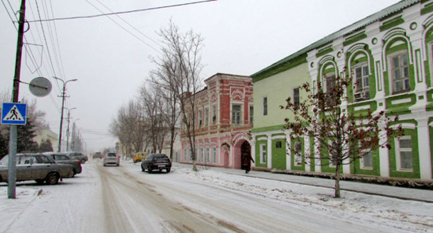 Центр районного поселка Средняя Ахтуба​. Фото Вячеслава Ященко для "Кавказского узла"