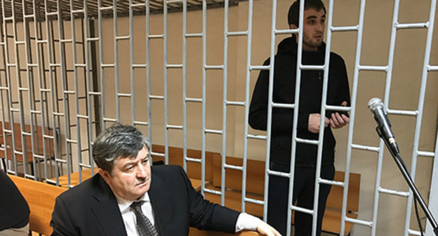 Жалауди Гериев и адвокат Алауди Мусаев. Фото Патимат махмудовой для "Кавказского узла"