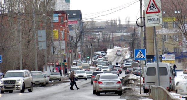 Волгоград. Улица Ткачева. Фото Вячеслава Ященко для "Кавказского узла"