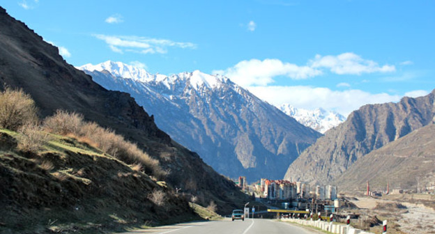 Приэльбрусье. Въезд в город Тырныауз. Фото Анны Черныш для "Кавказского узла"