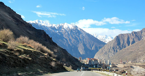 Приэльбрусье. Въезд в город Тырныауз. Фото Анны Черныш для "Кавказского узла"