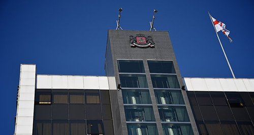 Министерство обороны Грузии. Фото © Sputnik / Alexander Imedashvili
 https://sputnik-georgia.ru/politics/20170323/235297785/Minoborony-Gruzii-oproverglo-tranzit-voennoj-tehniki-iz-RF-v-Armeniju.html