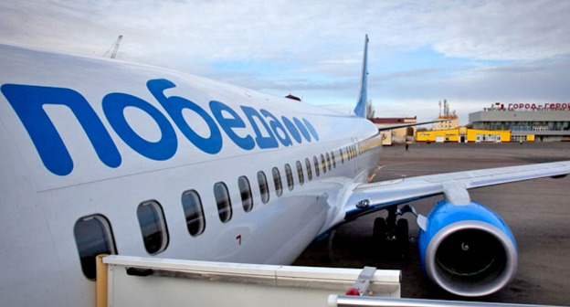 Самолет авиакомпании "Победа". Фото http://www.riadagestan.ru