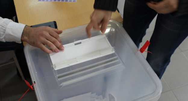 Урна для голосования. Фото Тиграна Петросяна для "Кавказского узла"