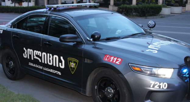 Полицейская машина. Грузия. Фото Инны Кукуджановой для "Кавказского узла"