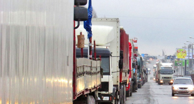 Акция дальнобойщиков в Волгограде. Апрель 2017 г. Фото Вячеслава Ященко для "Кавказского узла"