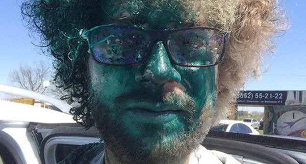 Илья Варламов после нападения в  Ставрополе. Фото http://varlamov.ru/2347531.html