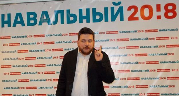 Встреча Леонида Волкова с волонтерами Астрахани. 28 апреля 2017 г. Фото Елены Гребенюк для "Кавказского узла"