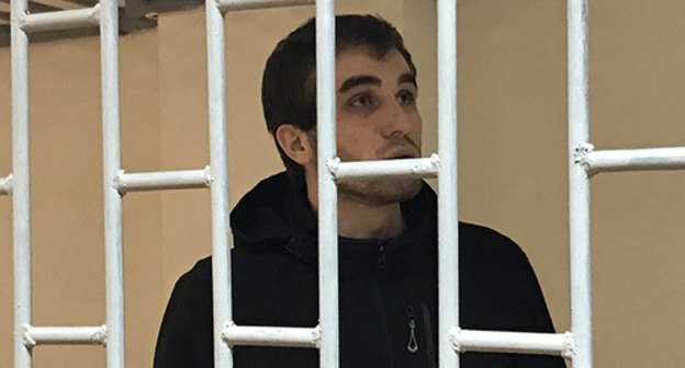 Жалауди Гериев в зале суда. Фото Патимат Махмудовой для "Кавказского узла".