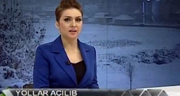 Кадр из выпуска новостей азербайджанского телеканала ATV, http://www.atvxeber.az