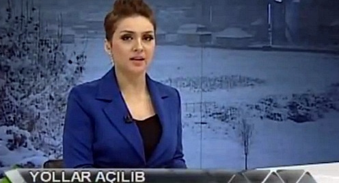 Кадр из выпуска новостей азербайджанского телеканала ATV, http://www.atvxeber.az