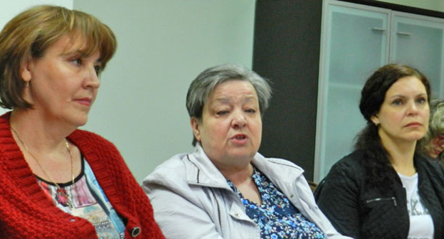 Предприниматели Ворошиловского рынка на заседании "круглого стола". Волгоград, 3 мая 2017 г. Фото Татьяны Филимоновой для "Кавказского узла"