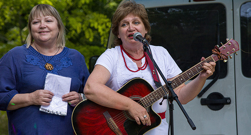 Участницы музыкального фестиваля "Созвездие" в Ростове-на-Дону. Фото Константина Волгина для "Кавказского узла"    
