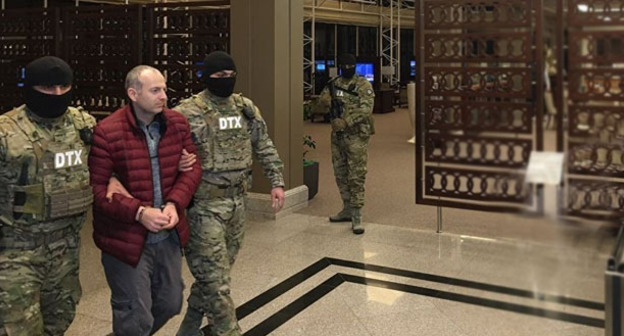 Блогер Александр Лапшин экстрадирован в Азербайджан. Баку, февраль 2017 г. Фото: Sputnik/ Murad Orujov