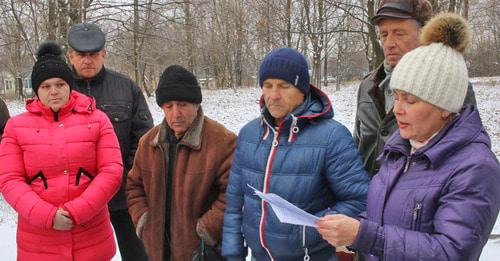 Пикет шахтеров в Гуково. 23 ноября 2017 г. Фото Вячеслава Прудникова для "Кавказского узла" Пикет шахтеров в Гуково. 23 ноября 2017 г. Фото Вячеслава Прудникова для "Кавказского узла"