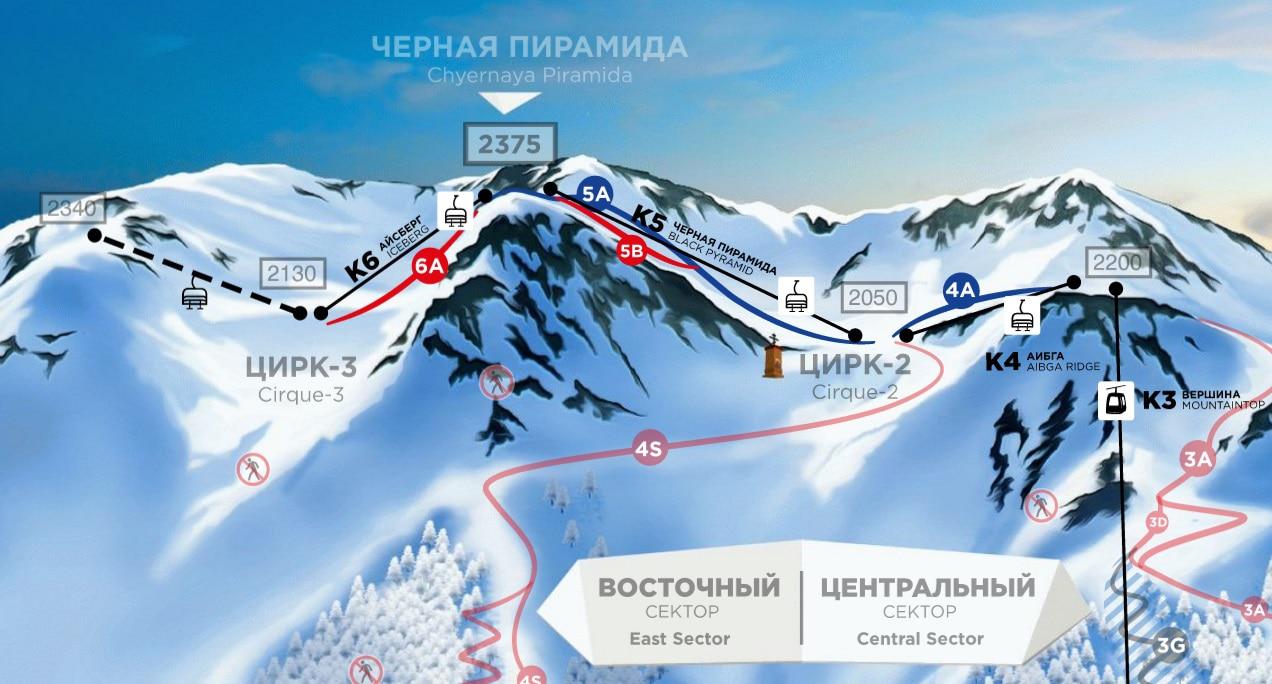 Схема открытых сегодня в горах Сочи трасс. Фото: https://gorkygorod.ru/slopes_new Схема открытых сегодня в горах Сочи трасс. Фото: https://gorkygorod.ru/slopes_new