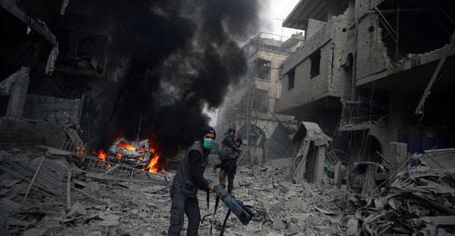 Война в Сирии. Дамаск, 6 января 2018 г. Фото: REUTERS/ Bassam Khabieh Война в Сирии. Дамаск, 6 января 2018 г. Фото: REUTERS/ Bassam Khabieh