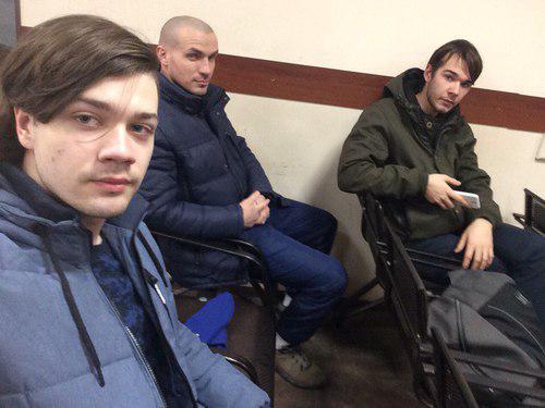 Стронники Навального, задержанные в Астрахани 20 января 2018 года. Фото Ольги Ветер для "Кавказского узла". Стронники Навального, задержанные в Астрахани 20 января 2018 года. Фото Ольги Ветер для "Кавказского узла".