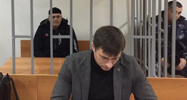 Оюб Титиев в зале суда. Фото корреспондента "Кавказского узла" Оюб Титиев в зале суда. Фото корреспондента "Кавказского узла"