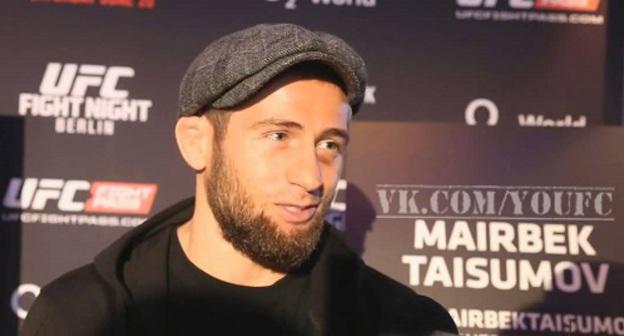 Майрбек Тайсумов. Кадр из видео "Майрбек Тайсумов : Интервью перед UFC Berlin" пользователя Isa Bax www.youtube.com/watch?v=WhffPoUipyQ