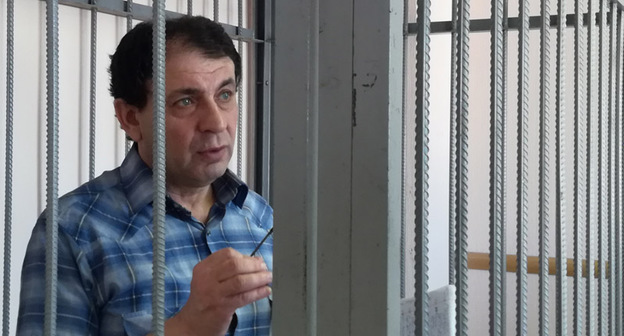 Юрий Гольдер в перерыве судебного заседания 21 июня 2018 г. Фото Татьяны Филимоновой для "Кавказского узла"