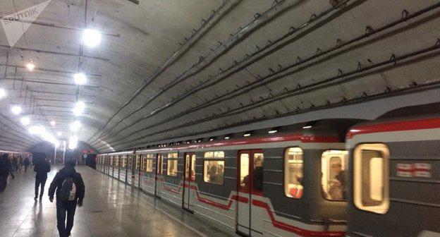 Станция метро "Варкетили".
Фото © Sputnik / STRINGER
https://sputnik-georgia.ru/society/20180131/239118294/Stancija-metro-Varketili-posle-ChP-vozobnovila-rabotu.html