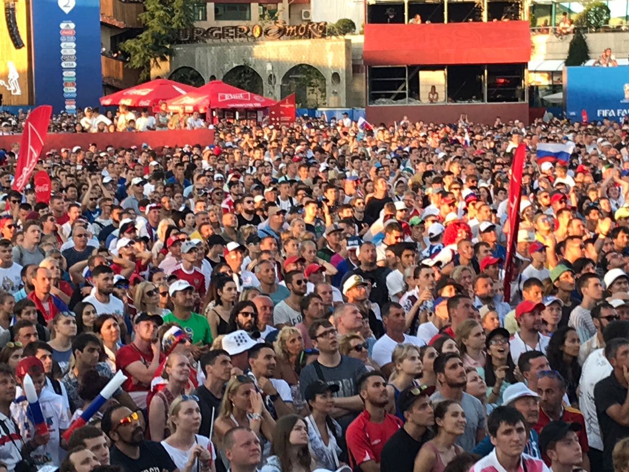 Фан-зона в Сочи. 1 июля 2018 года. Фото Светланы Кравченко для "Кавказского узла"