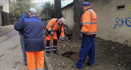 Сотрудники сочинского "Водоканала"/ Фото Светланы Кравченко для "Кавказского узла" Сотрудники сочинского "Водоканала"/ Фото Светланы Кравченко для "Кавказского узла"