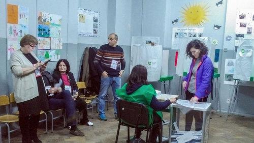 Избирательный участок №12. Тбилиси, 28 ноября 2018 года. Фото Григория Шведова для "Кавказского узла" Избирательный участок №12. Тбилиси, 28 ноября 2018 года. Фото Григория Шведова для "Кавказского узла"